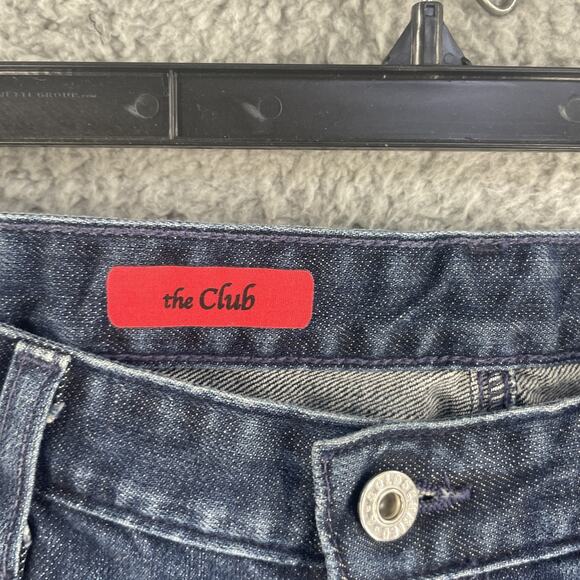 AG Adriano Goldschmied Jeans Womens 32 R Blue The Club Flare Denim Made USA - Picture 11 of 16